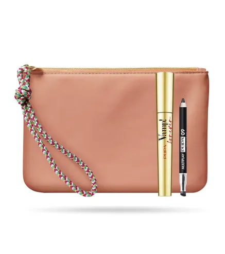 PUPA VAMP! FOREVER SET MASCARA DE PESTAÑAS 1UN + MULTIPLAY LAPIZ DE OJOS 1U + NECESER 1U