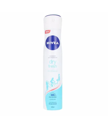 NIVEA DRY FRESH DESODORANTE ANTI-BACTERIAL 200ML VAPORIZADOR