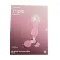 SATISFYER TRIPLE CRYSTAL 2 DILDO ROSA 1UN