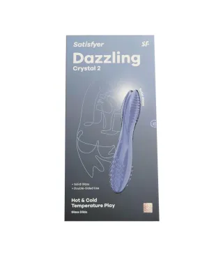 SATISFYER DAZZLING CRYSTAL 2 DILDO AZUL 1UN