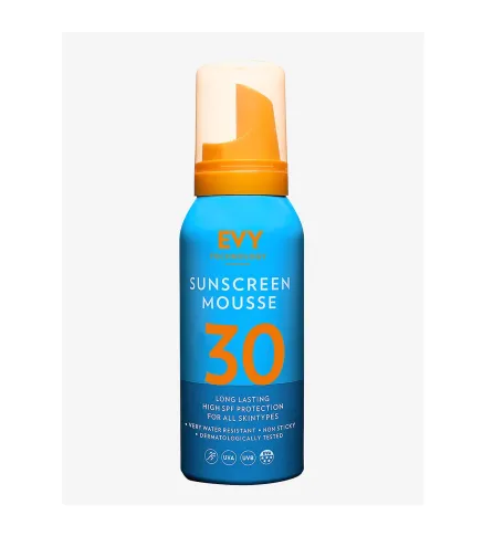 EVY TECHNOLOGY SPF30 ESPUMA PROTECTORA PARA TODO TIPO DE PIELES 100ML