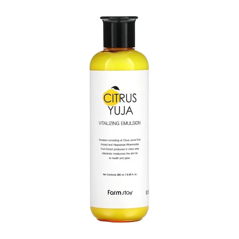 FARMSTAY CITRUS YUJA EMULSION REVITALIZANTE 280ML FARMSTAY CITRUS YUJA EMULSION REVITALIZANTE 280ML