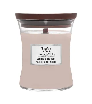 WOODWICK VANILLA & SEA SALT VELA 275GR