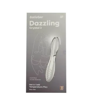 SATISFYER DAZZLING CRYSTAL 2 DILDO TRANSPARENTE 1UN