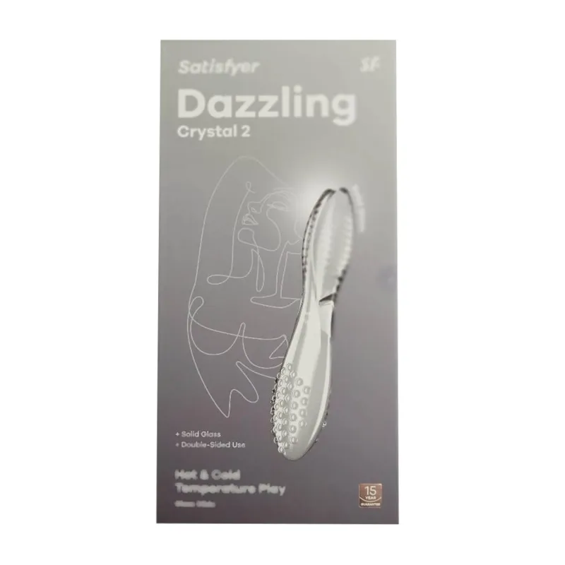 SATISFYER DAZZLING CRYSTAL 2 DILDO TRANSPARENTE 1UN