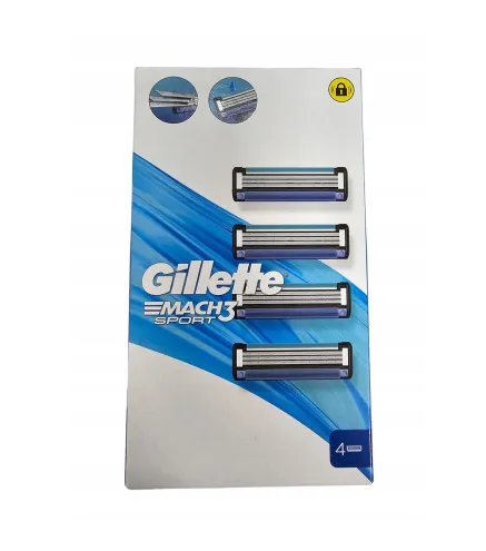 GILLETTE MATCH3 CUCHILLAS SPORT PACK 4 CABEZALES 4UN