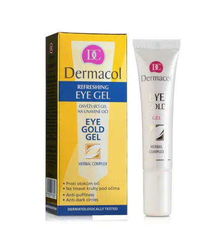DERMACOL REFRESHING EYE GOLD GEL HERBAL COMPLEX 15ML