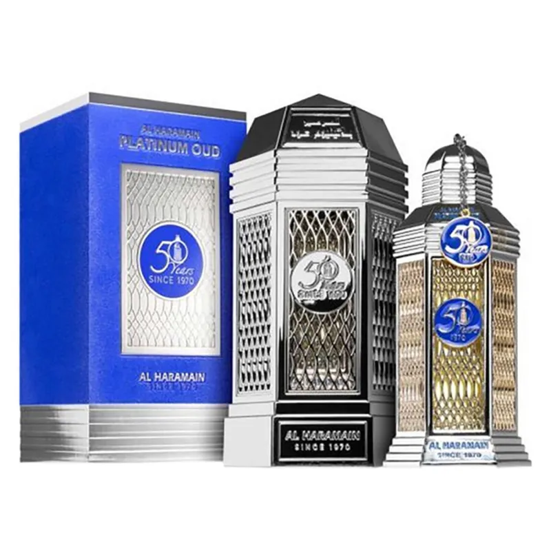 AL HARAMAIN PLATINUM OUD EAU DE PARFUM 50 YEARS 100ML VAPORIZADOR