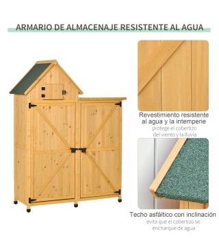 Caseta de Jardín de Madera