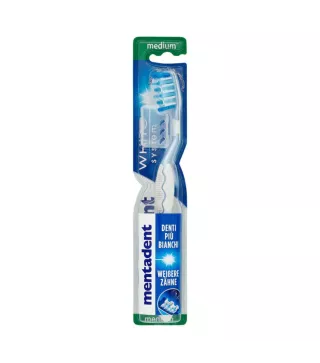 MENTADENT MEDIUM WHITE SYSTEM CEPILLO DE DIENTES 1UN