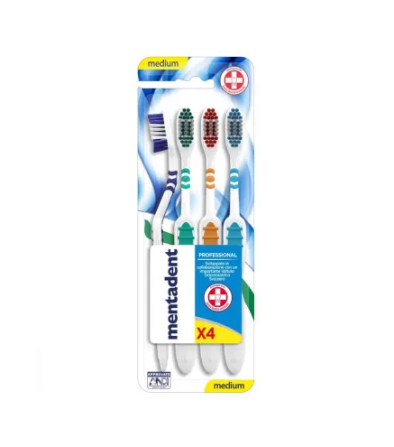 MENTADENT PROFESSIONAL CEPILLO DE DIENTES DUREZA MEDIA PACK 1UN