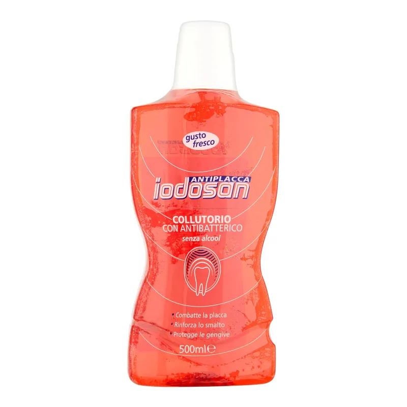 IODOSAN ANTIPLACA COLUTORIO ANTI-BACTERIANO SIN ALCOHOL 500ML