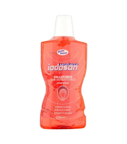 IODOSAN ANTIPLACA COLUTORIO ANTI-BACTERIANO SIN ALCOHOL 500ML