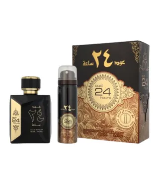 AL ZAAFARAN OUD 24 HOURS EAU DE PARFUM 100ML VAPORIZADOR + DESODORANTE 24H 50ML VAPORIZADOR