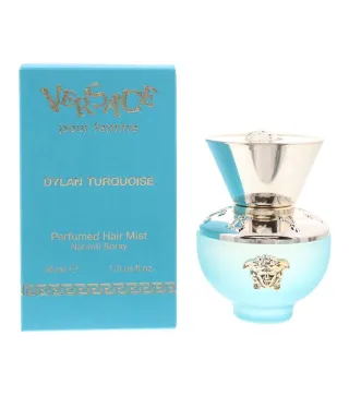 VERSACE POUR FEMME DYLAN TURQUOISE SPRAY CAPILAR PERFUMADO 30ML VAPORIZADOR