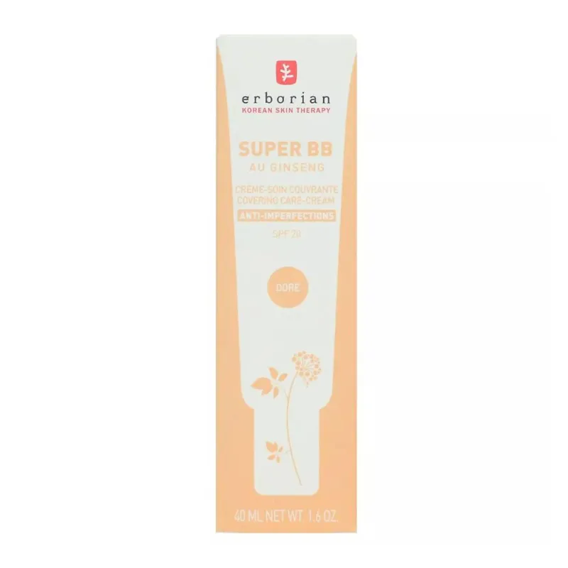ERBORIAN SUPER BB AU GINSENG CREMA FACIAL ANTI-IMPERFECCIONES SPF20 DORE 40ML