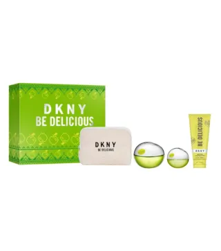 DONNA KARAN BE DELICIOUS EAU DE PARFUM 100ML + EAU DE PARFUM 1U + LOCION CORPORAL 1U + ESTUCHE 1U