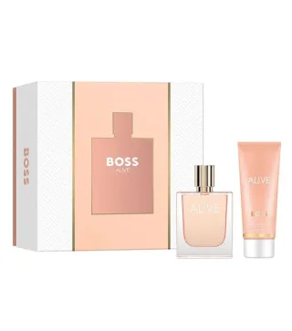HUGO BOSS ALIVE EAU DE PARFUM 50ML VAPORIZADOR + LOCION CORPORAL PERFUMADA 75ML
