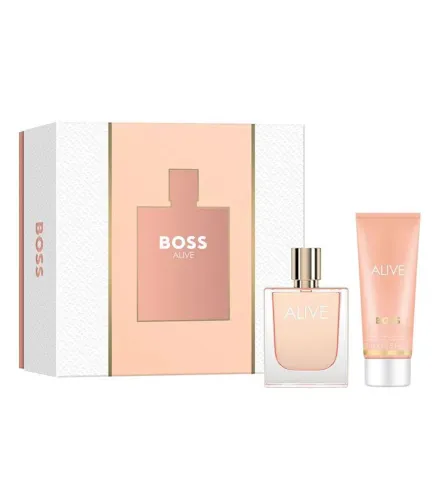 HUGO BOSS ALIVE EAU DE PARFUM 50ML VAPORIZADOR + LOCION CORPORAL PERFUMADA 75ML