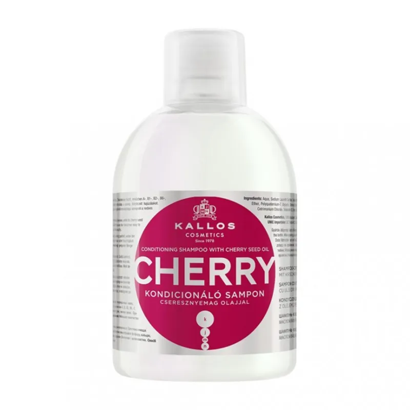 KALLOS CHERRY CHAMPU CON ACEITE SEMILLAS DE CEREZA 1000ML