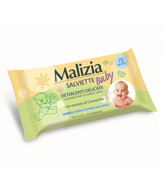 MALIZIA BABY CAMOMILLA TOALLITAS LIMPIADORAS 72UN