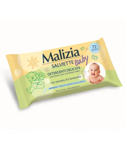 MALIZIA BABY CAMOMILLA TOALLITAS LIMPIADORAS 72UN