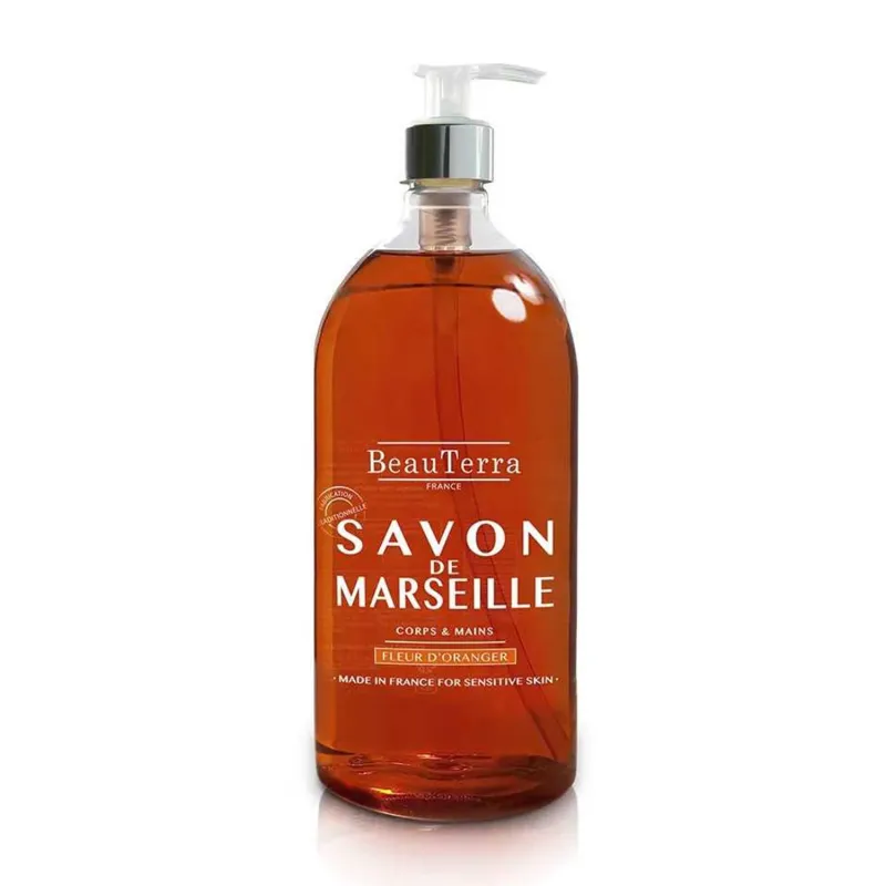 BEAUTERRA FLEUR D'ORANGER JABON DE MARSELLA 1000ML