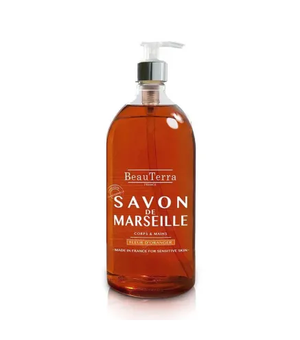 BEAUTERRA FLEUR D'ORANGER JABON DE MARSELLA 1000ML