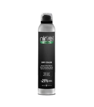 NIRVEL GREEN DRY COLOR SPRAY CUBRE RAICES NEGRO NEGRO 300ML VAPORIZADOR