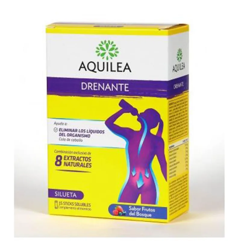 AQUILEA DRENANTE 15 STICKS SOLUBLES FRUTOS DEL BOSQUE 1UN