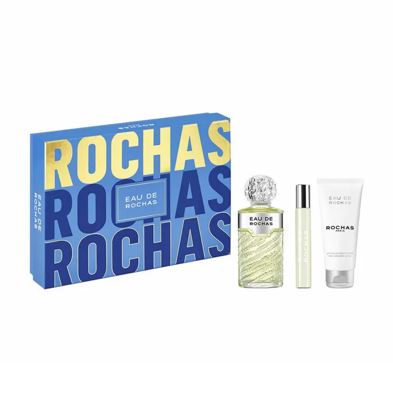 ROCHAS EAU DE ROCHAS EAU DE TOILETTE 100ML VAPORIZADOR + LOCION CORPORAL PERFUMADA 100ML + MINIATURA 10ML VAPORIZADOR