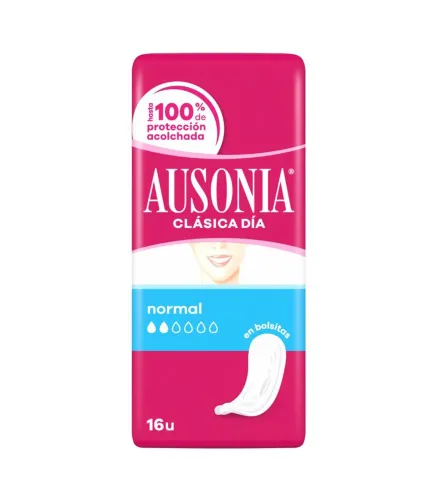 AUSONIA CLASICA DIA COMPRESAS EN BOLSAS SIN ALAS 16UN