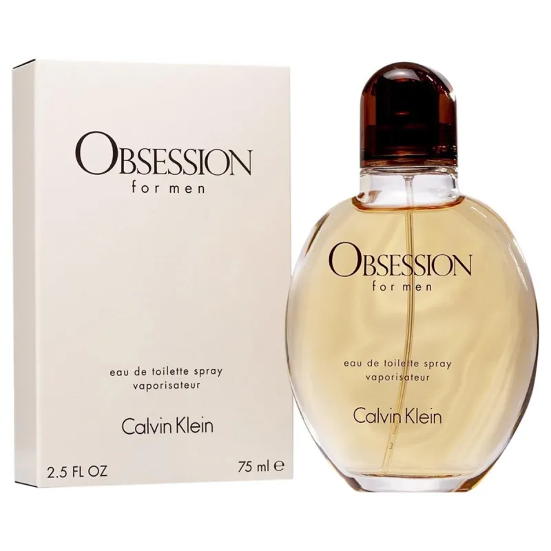CALVIN KLEIN OBSESSION EAU DE TOILETTE FOR MEN 75ML VAPORIZADOR