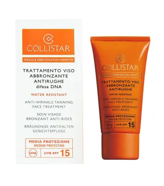 COLLISTAR ANTI-ARRUGAS TANNING FACE TREATMENT SPF15 WATER RESISTANT 50ML