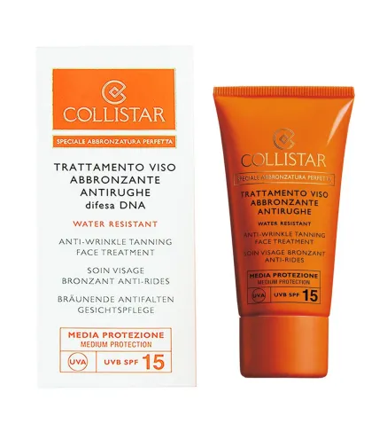 COLLISTAR ANTI-ARRUGAS TANNING FACE TREATMENT SPF15 WATER RESISTANT 50ML