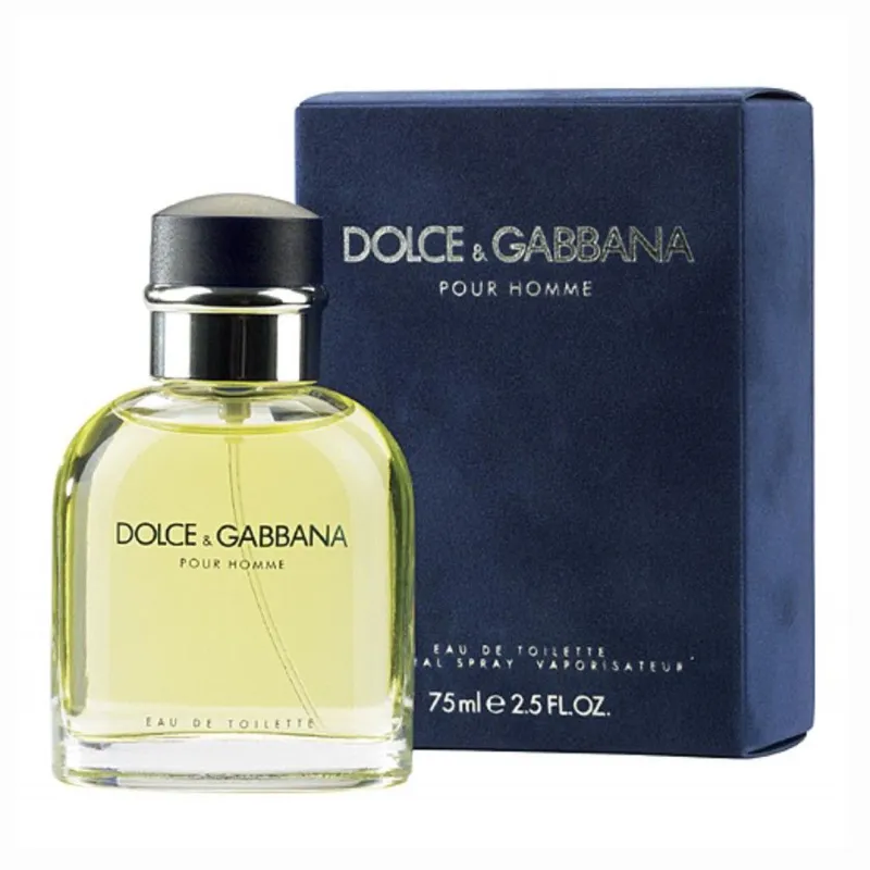 DOLCE GABBANA POUR HOMME EAU DE TOILETTE 75ML VAPORIZADOR
