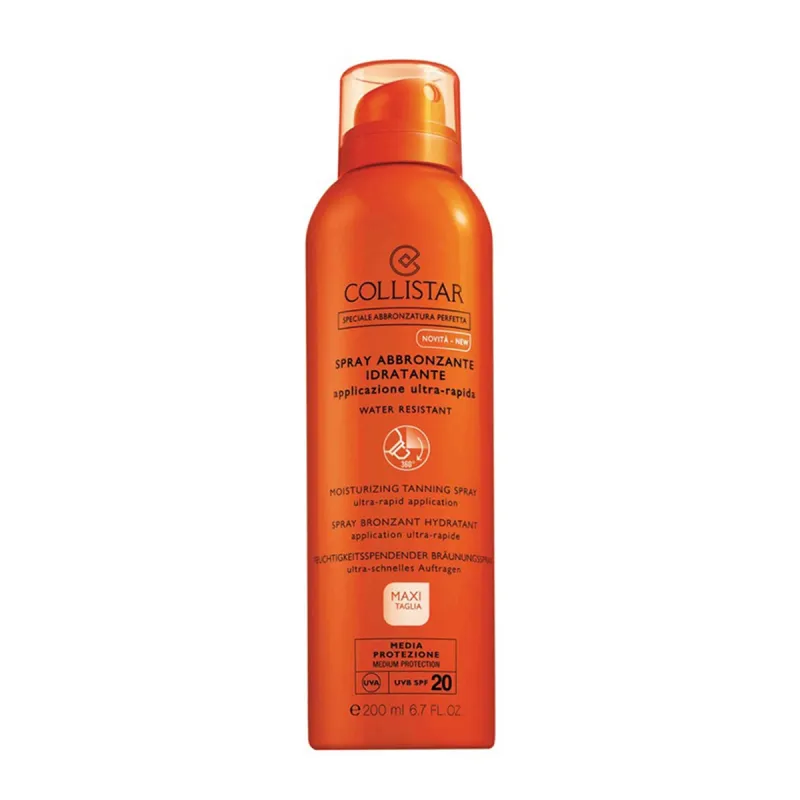 COLLISTAR SPECIAL PERFECT TAN MOISTURIZING TANNING WATER RESISTANT SPF20 SPRAY 200ML VAPORIZADOR