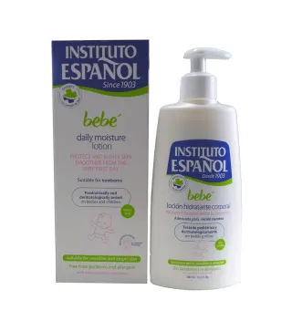INSTITUTO ESPAÑOL BEBE LOCION CORPORAL HIDRATANTE RECIEN NACIDO PIEL SENSIBLE SIN ALERGENOS 300ML