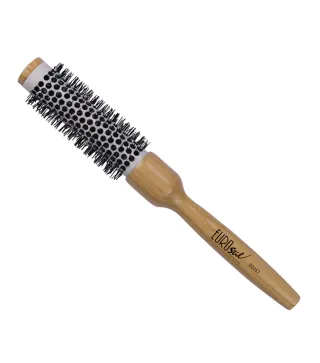 EUROSTIL MANGO MADERA CEPILLO TERMICO/CERAMICO 25MM 1UN