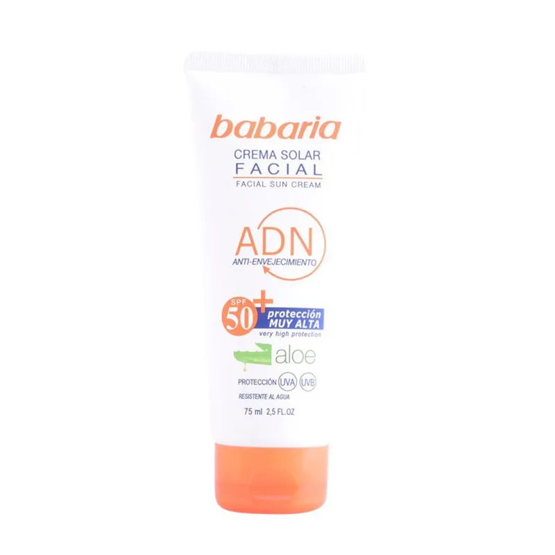 BABARIA ALOE VERA CREMA SOLAR FACIAL SPF50+ 75ML