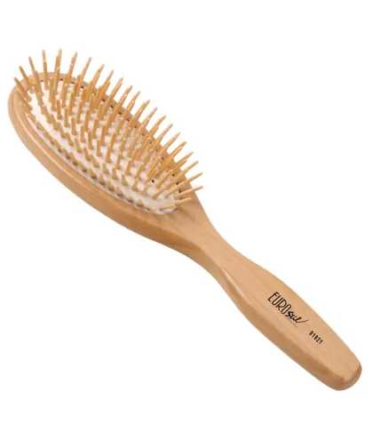 EUROSTIL FUELLE OVALADO GRANDE CEPILLO MANGO MADERA 1UN
