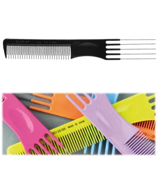 EUROSTIL PUAS HIERRO PEINE AHUECADOR COLOR 19 5CM 1UN