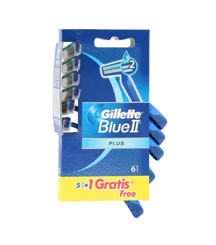 GILLETTE BLUE II PLUS CUCHILLAS 5U.+1UD GRATIS