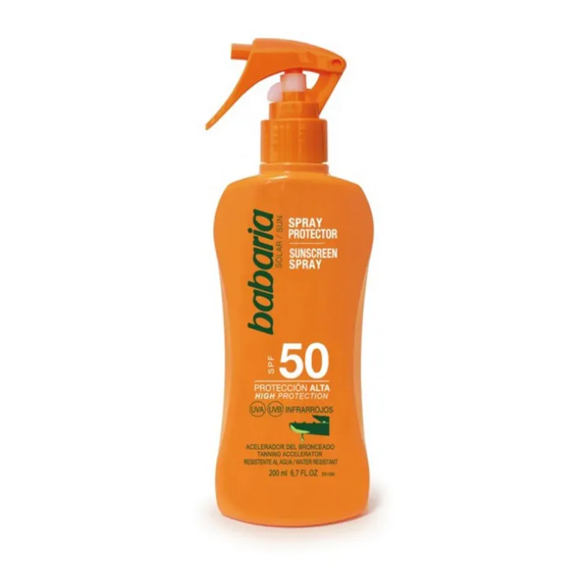 BABARIA ALOE VERA SPRAY SPF50 200ML VAPORIZADOR BABARIA ALOE VERA SPRAY SPF50 200ML VAPORIZADOR