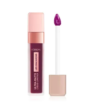 L'OREAL LES MACARONS ULTRA MATTE LIQUID LIPSTICK 830 BLACKCURRANT CRUSH