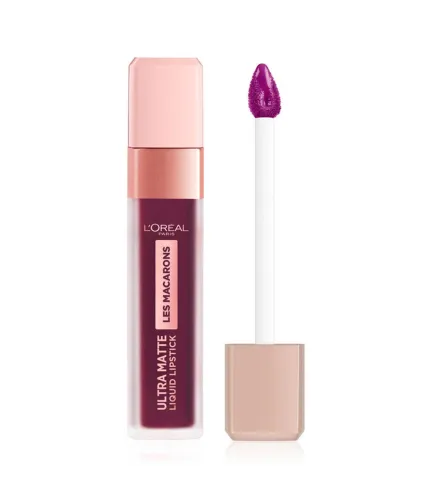 L'OREAL LES MACARONS ULTRA MATTE LIQUID LIPSTICK 830 BLACKCURRANT CRUSH