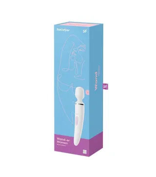 SATISFYER WAND-ER WOMEN MASAJEADOR VIBRADOR BLANCO 1UN