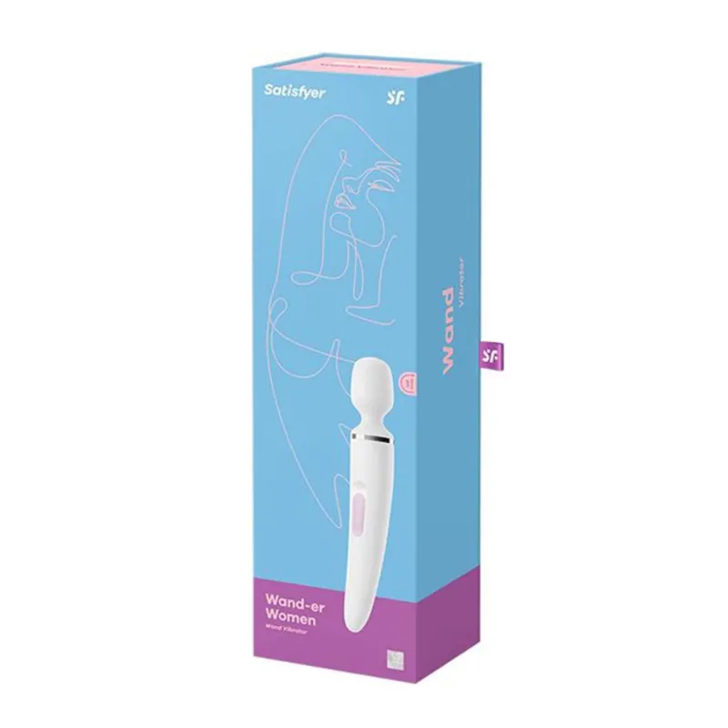 SATISFYER WAND-ER WOMEN MASAJEADOR VIBRADOR BLANCO 1UN