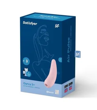 SATISFYER CURVY 2+ ESTIMULADOR ROSADO CON APP Y BLUETOOTH 1UN