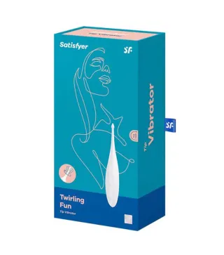 SATISFYER TWIRLING FUN VIBRADOR BLANCO 1UN